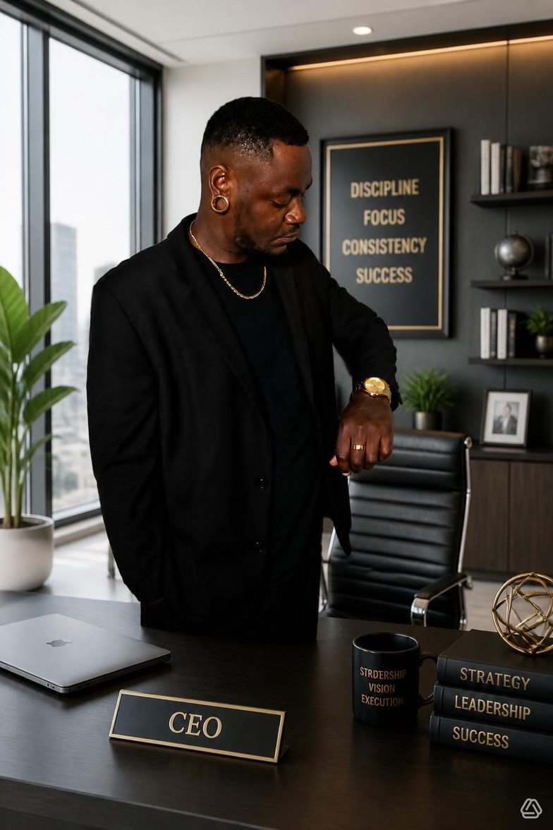 JD Elius, Founder of JD Elius Company, in his office